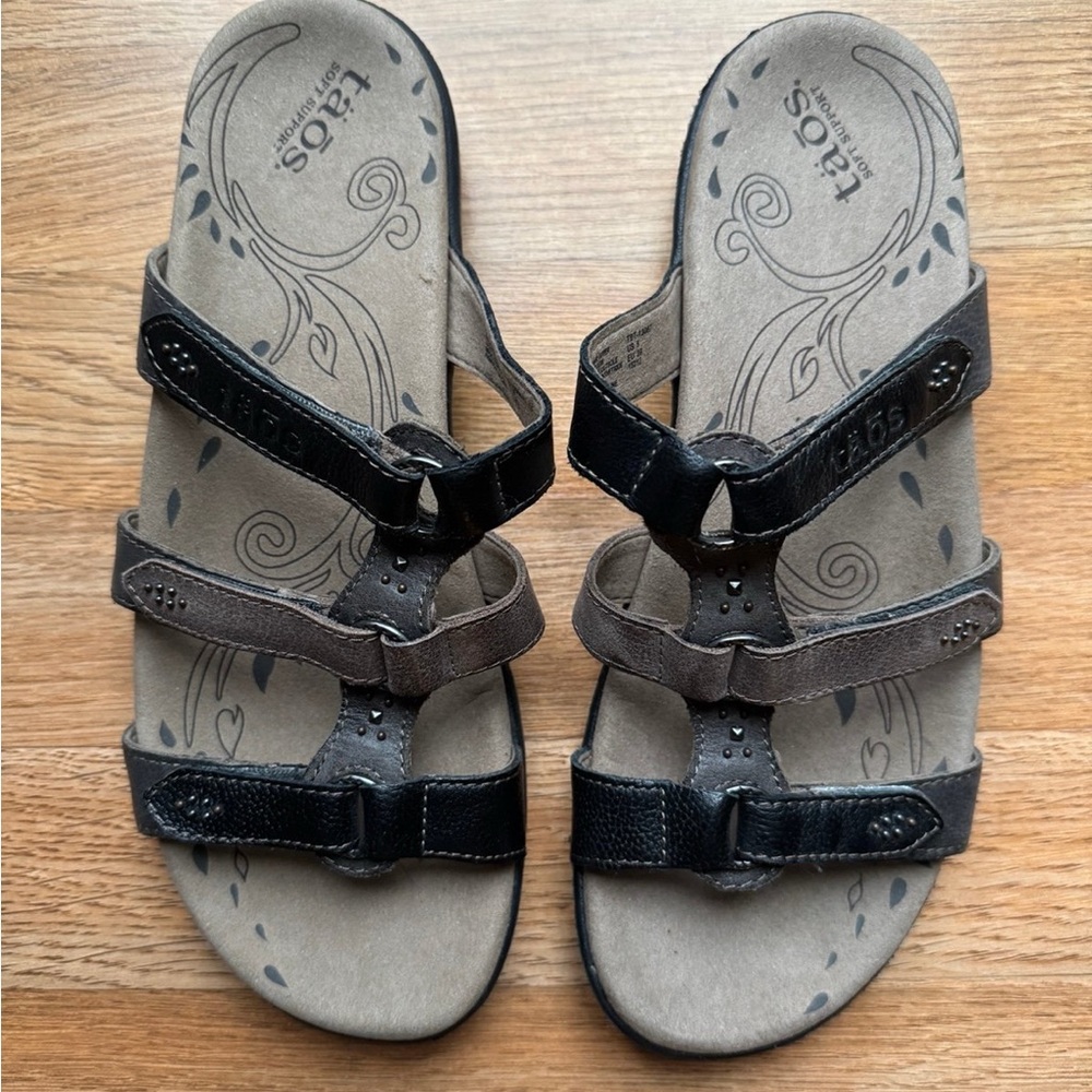 Taos Black and Brown Sandals